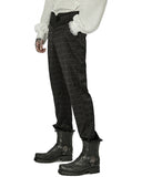 Punk Rave Mens Dark Gothic Plaid Dress Pants