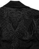 Punk Rave Womens Baroque Gothic Lace Applique Chiffon Travelling Cloak