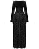 Punk Rave Marceline Womens Long Gothic Evening Dress