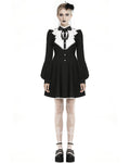 Dark In Love Evanora Gothic Doll Dress - Black & White