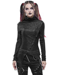 Devil Fashion Apocalyptic Cyberpunk Asymmetric Muffler Top