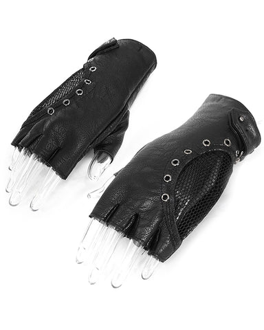 Devil Fashion Discord Dieselpunk Fingerless Gloves