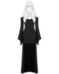 Punk Rave Saints Of The Underworld 2 Piece Gothic Hooded Dress