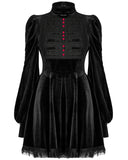 Punk Rave Daily Life Retrogothic Velvet A-Line Mini Dress