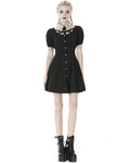 Dark In Love Vertexia Gothic Skull Lace Mini Dress