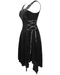 Devil Fashion In Absentia Womens Gothic Velvet & Lace Evening Dress