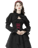 Dark In Love Gothic Jacquard Crucifix Bolero