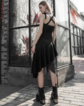 Punk Rave Daily Life Asymmetric Gothic Witch Sling Dress