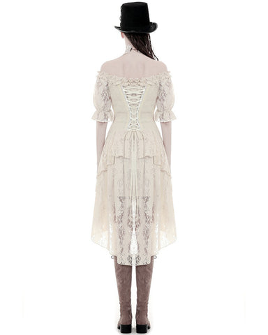 white steampunk dress Classic Step into neo Brown Western Style Steampunk Asymmetrical