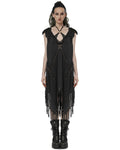 Punk Rave Apocalyptic Gothic Witch Oversized Kaftan Tank Dress