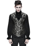 Devil Fashion Aristocrat Mens Waistcoat Vest - Black & Gold