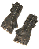Devil Fashion Mens Intrepid Steampunk Gauntlet Gloves - Brown