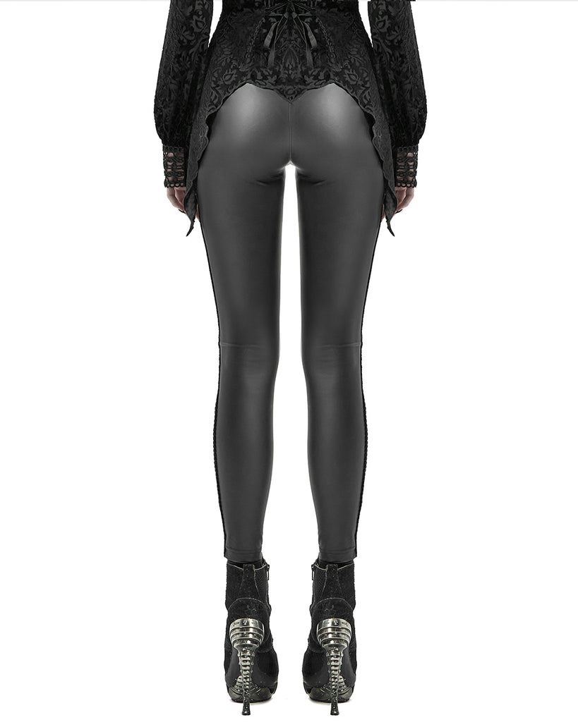 Punk Rave Embers Fire Gothic Leggings - Black & Red – Violent Delights