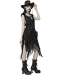 Punk Rave Apocalyptic Gothic Witch Oversized Kaftan Tank Dress