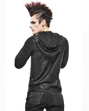 Devil Fashion Anatomic Regeneration Mens Apocalyptic Punk Asymmetric Hooded Top