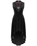 Punk Rave Sable Seduction Gothic Evening Dress - Black