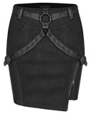 Punk Rave Utopica Womens Gothic Techwear Skirt