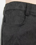 Devil Fashion Edison Mens Pants - Black Brocade