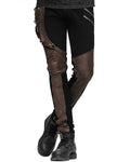 Devil Fashion Octane Mens Steampunk Pants - Black & Brown