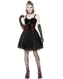 Dark In Love Velvet Gothic Lolita Crucifix Mini Dress