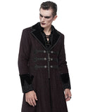 Devil Fashion Garroway Mens Coat - Red