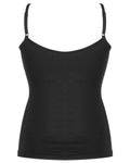 Punk Rave Skullshadow Womens Gothic Tank Top Vest - Black