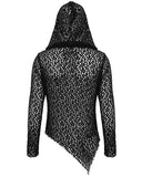 Devil Fashion Apocalyptic Punk Asymmetric Mesh Hoodie