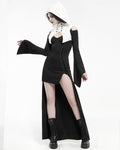 Punk Rave Saints Of The Underworld 2 Piece Gothic Hooded Dress