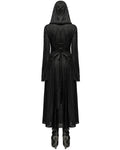 Punk Rave Womens Dark Gothic Cutout Applique Jacquard Hooded Cloak Jacket