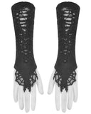 Dark In Love Cobweb Knit Armwarmer Gloves