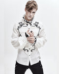Devil Fashion Verendus Mens Gothic Shirt - White