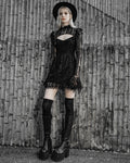 Punk Rave Daily Life Urban Occult Gothic Lace Keyhole Witch Dress