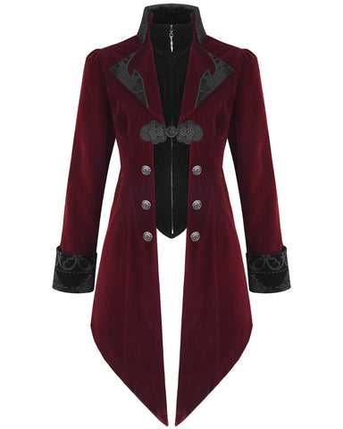 Devil Fashion Mens Lannister Jacket - Red & Black