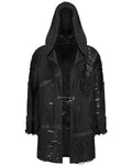 Punk Rave Mens Apocalyptic Gothic Hooded Broken Knit Cloak