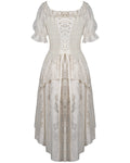 Dark In Love Wildwinde Steampunk Dress - Vintage Off-White/Cream